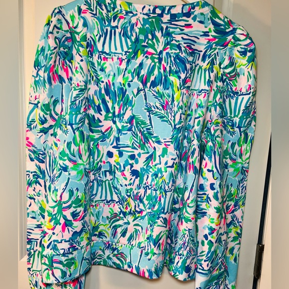 Lilly Pulitzer Jansen Long Sleeved Sweatshirt Size L/ NWT - Picture 2 of 10
